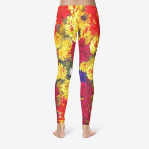 Flowers design Women's Temp Control Cotton Leggings