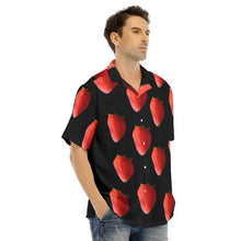 Load image into Gallery viewer, Strawberry D All-Over Print Men&#39;s Hawaiian Shirt With Button Closure