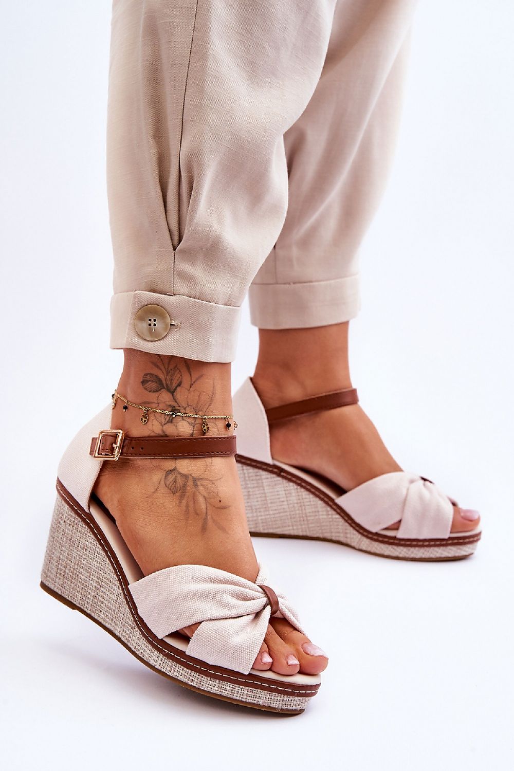 S.I.S Buskin White Platform sandals 179860