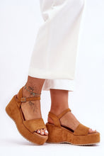 Load image into Gallery viewer, S.I.S Buskin Platform heel sandals 181427 (