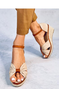 Inello Buskin Light Brown/ Cream heel sandals 181962