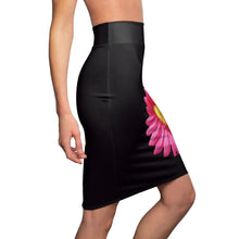 Load image into Gallery viewer, Pink Flower Women&#39;s Pencil Skirt