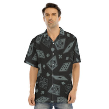 Load image into Gallery viewer, Cards Deck Print Men&#39;s Hawaiian Shirt With Button Closure