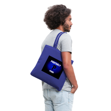 Load image into Gallery viewer, Positively PMan Tote Bag - royal blue