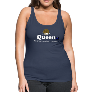 "Queen" Women’s Premium Tank Top - navy