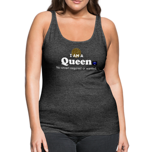 "Queen" Women’s Premium Tank Top - charcoal gray